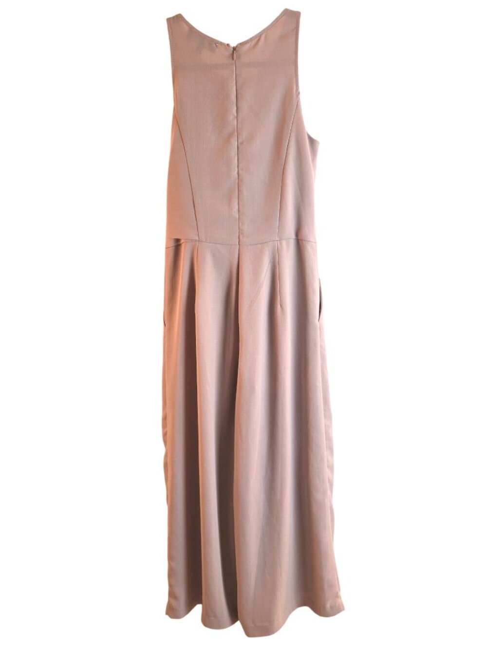 Lulus Mauve Culotte Jumpsuit Women Size S Sleeveless Wide Leg Tie Waist Midi - Picture 5 of 8